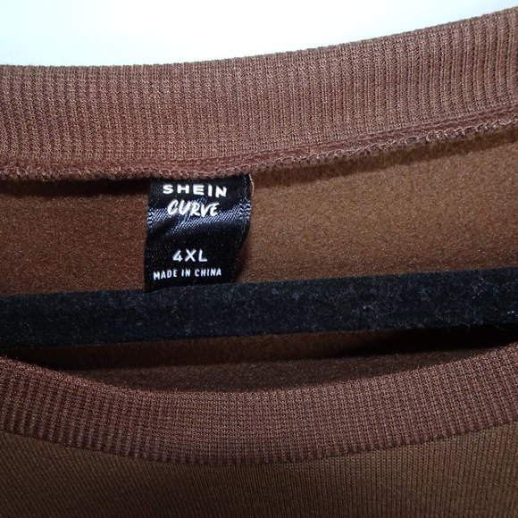 Shein Curve Smiley Face Crewneck Sweatshirt - Picture 4 of 5